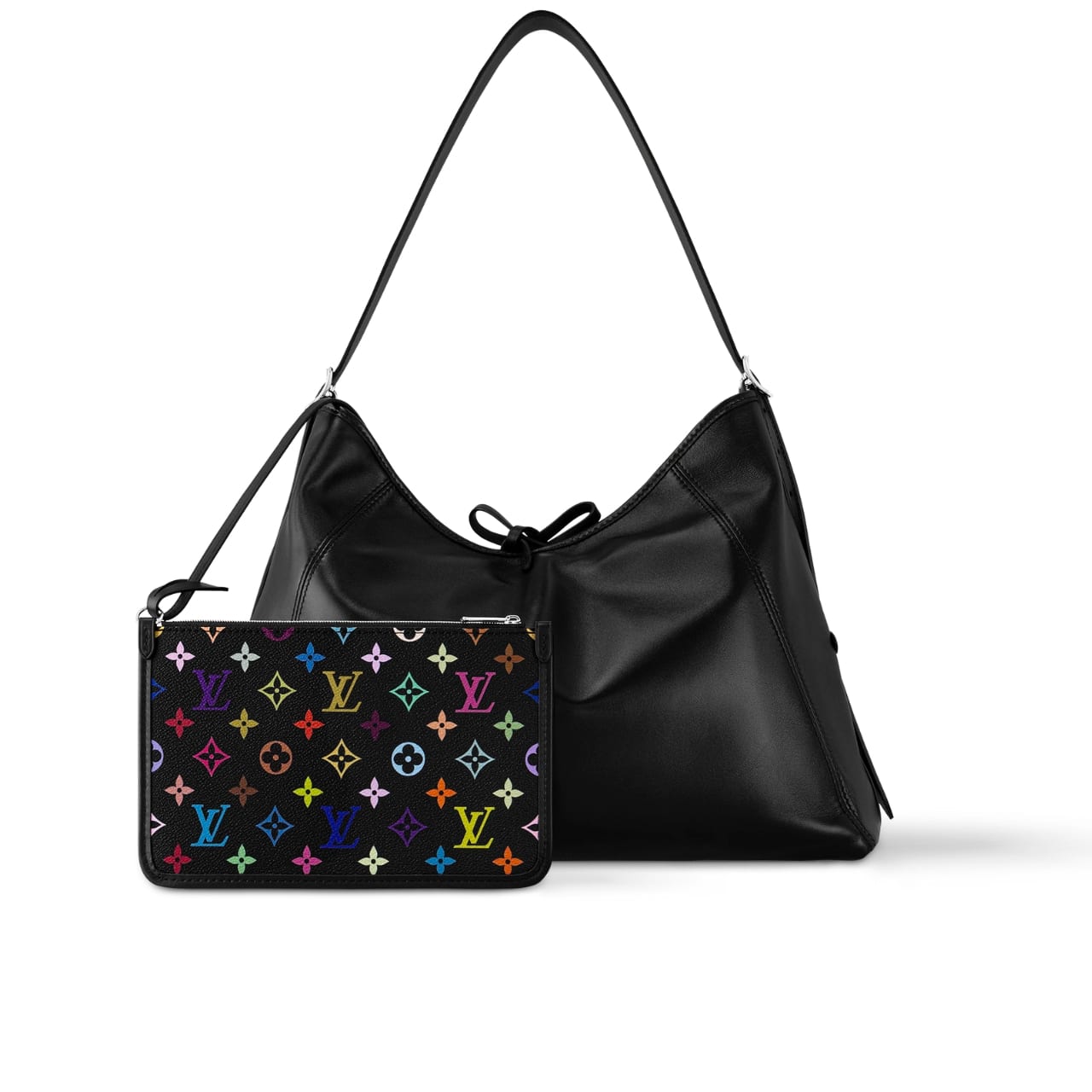 TBNB-2-28-1-1.jpg Louis Vuitton X Takashi Murakami Carryall Vibe MM Black 29cm M13105 - Image 1