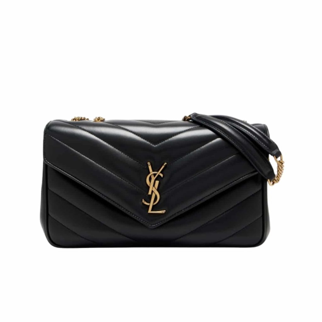Saint Laurent Loulou Medium Chain Bag Black 29cm 801439aaeax1000 - Image 2