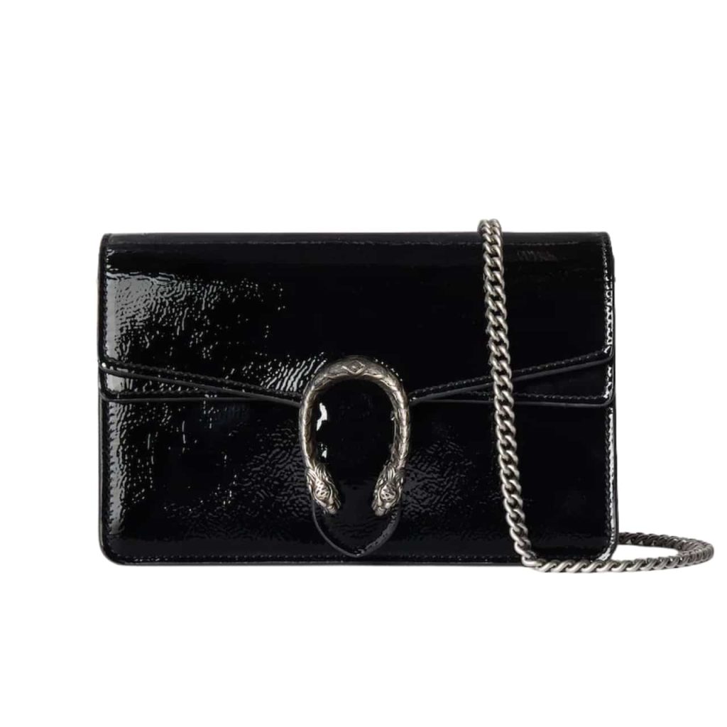 Gucci Dionysus Super Mini Bag Patent Leather Black 18Cm 795368 0Aaa6 1000 - Image 2