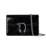 Gucci Dionysus Super Mini Bag Patent Leather Black 18Cm 795368 0Aaa6 1000