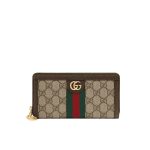 Gucci Ophidia Zip Around GG Supreme Wallet Brown 19cm 523154 96IWG 8745