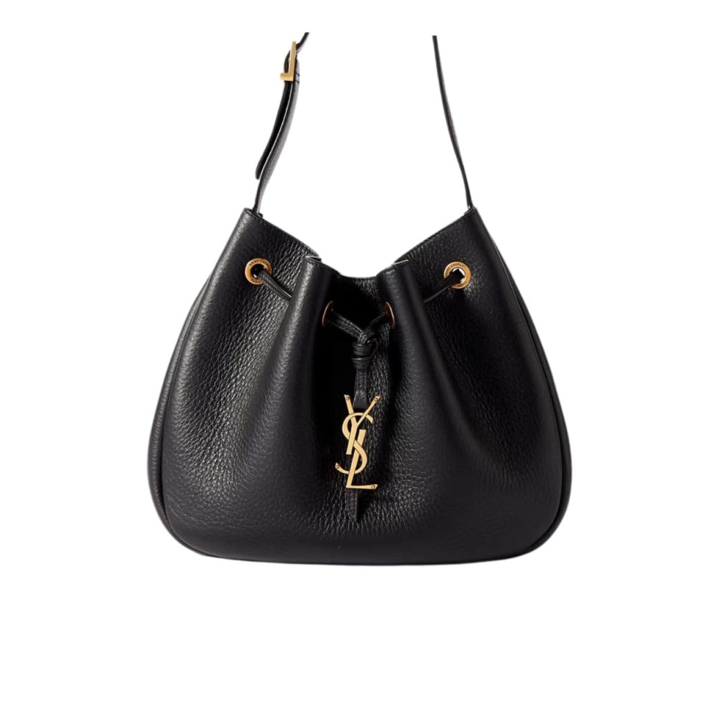 Saint Laurent Paris Vii Small Hobo In Grained Leather Black 26Cm 796626Aaduu1000 - Image 2