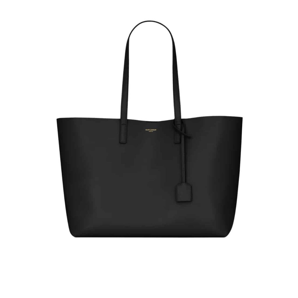 Saint Laurent Shopping In Leather Tote Bag Black 33Cm 600281Csv0J1000 - Image 2