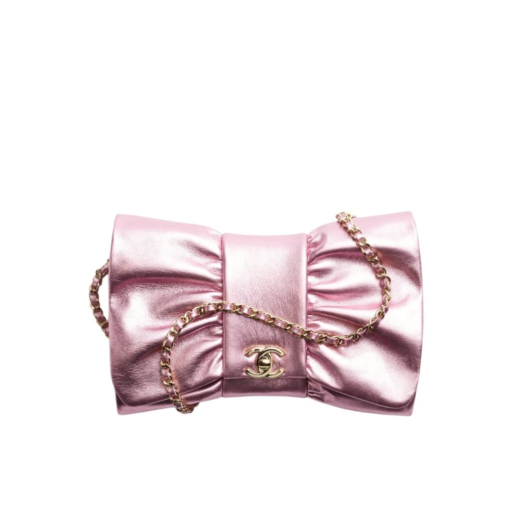 Chanel Clutch Metallic And Gold Metal In Pink 24Cm As5129 B18041 Nzk53 - Image 2