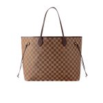 Louis Vuitton Neverfull GM Damier Ebene Canvas Tote Bag Cerise Red 39cm N40597