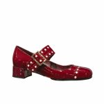 Prada Patent Leather Mary Jane Pumps Red - Image 10