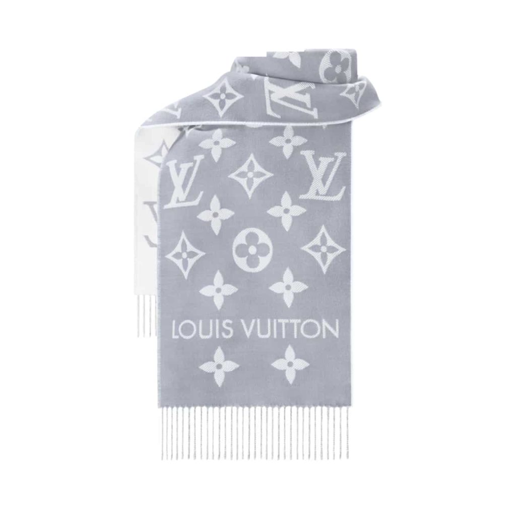 Louis Vuitton Lv Monogram Essential Scarf Light Grey M77727 - Image 2