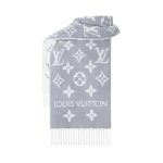 Louis Vuitton Lv Monogram Essential Scarf Light Grey M77727