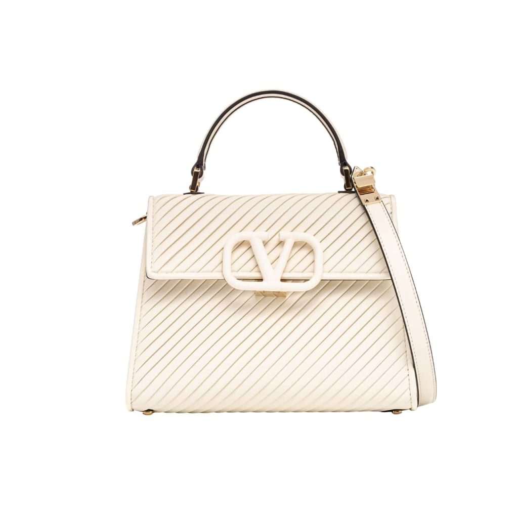 Valentino Garavani Small Vsling Handbag White 20Cm - Image 2
