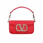 Valentino Locò Small Shoulder Bag In Red