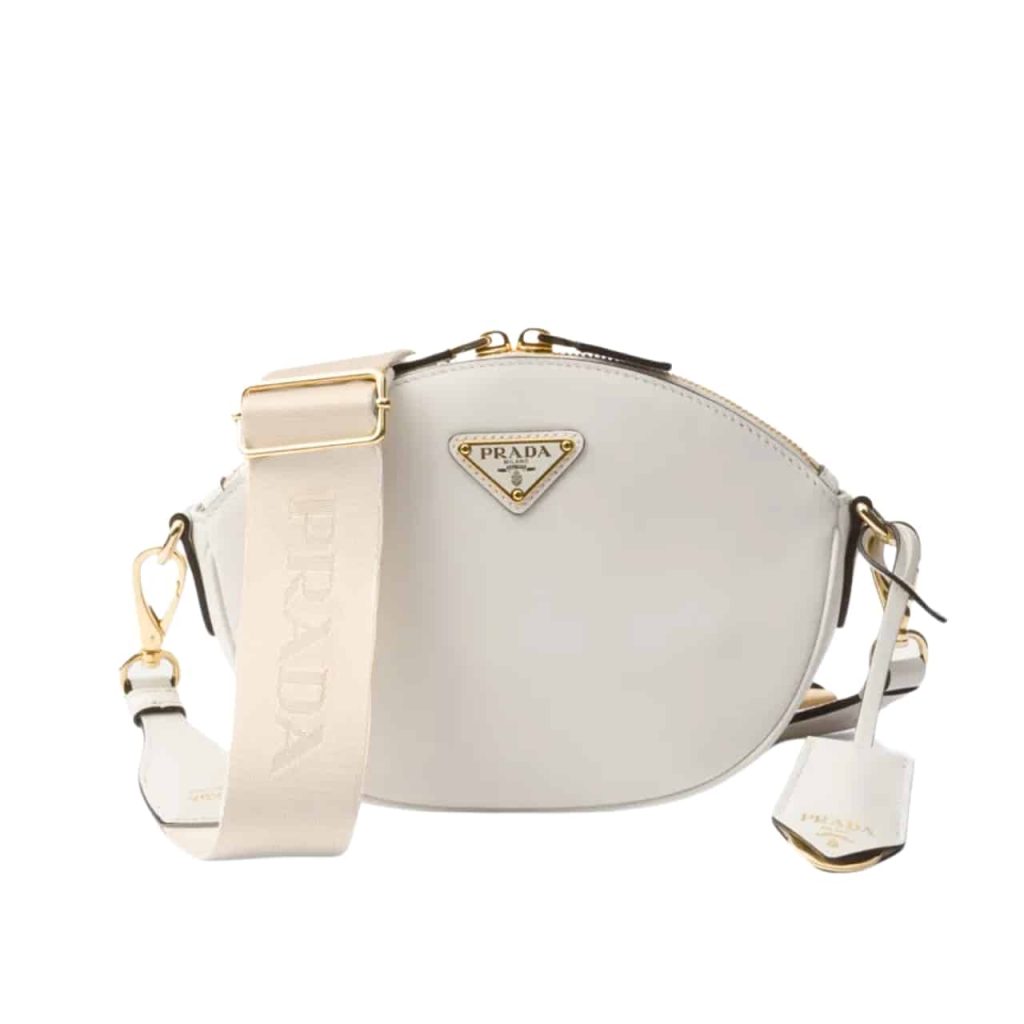Prada Leather Mini Shoulder Bag White 21cm - Image 2