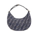 Fendi Fendigraphy Small Dark Blue Ff Chenille Bag 30Cm 8Br798Asu0F1Pqm