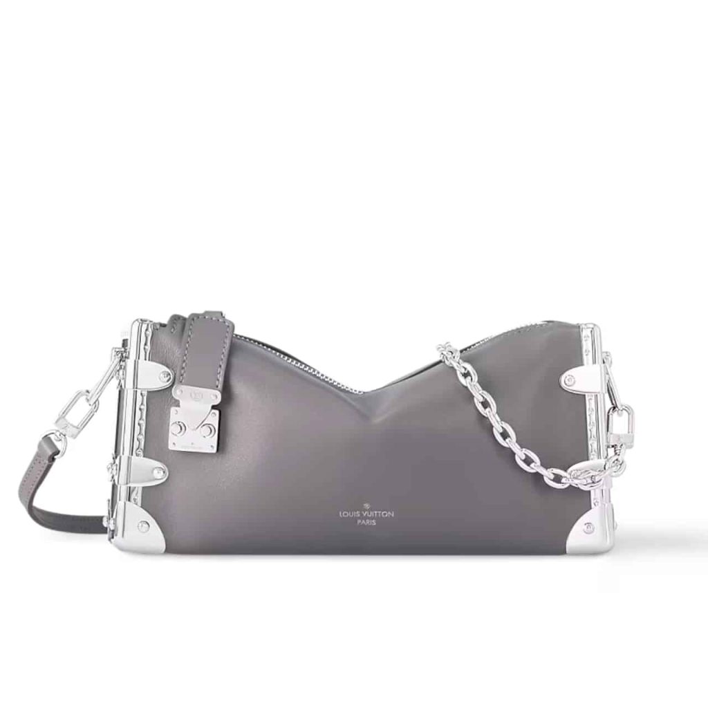 Louis Vuitton Slim Trunk Bag Leather Gris Trianon 23Cm M12596 - Image 2