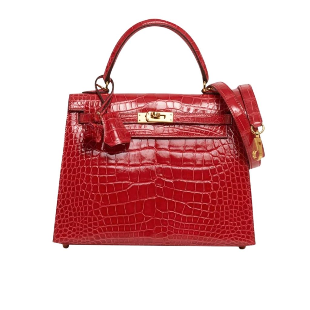Hermès Kelly 25 Alligator Red 25Cm - Image 2