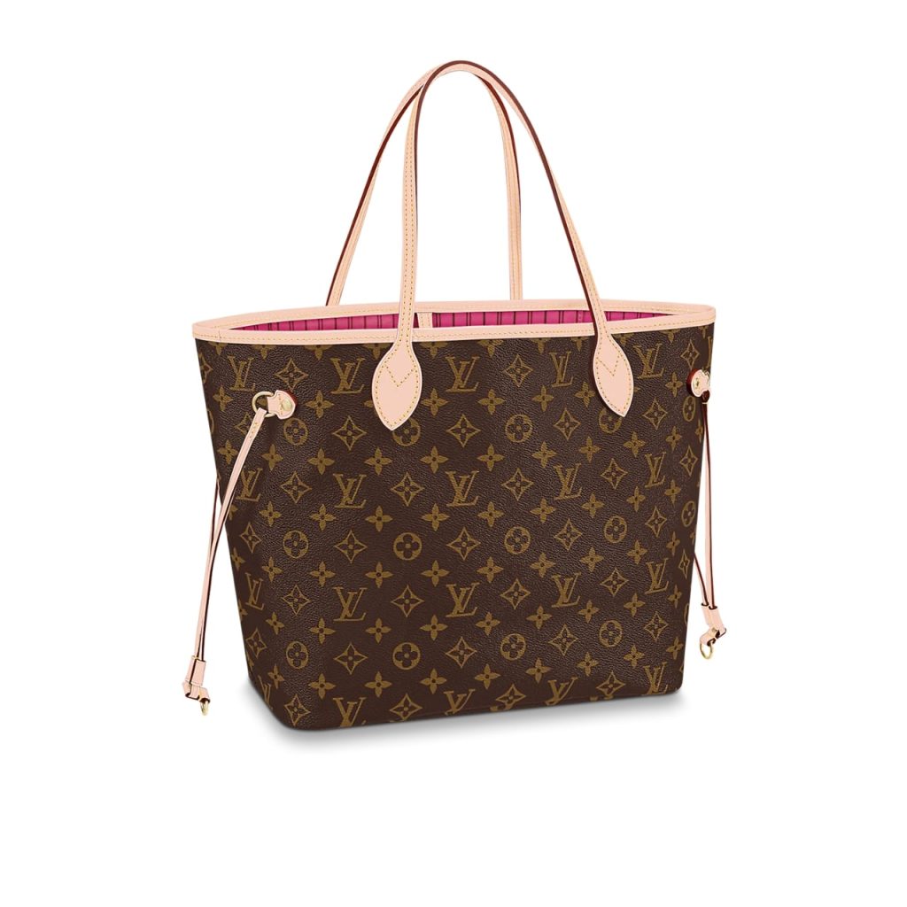 Louis Vuitton Neverfull MM Monogram Canvas Tote Bag Pivoine Pink 31cm M41178 - Image 2