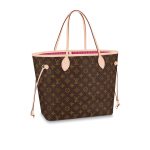 Louis Vuitton Neverfull MM Monogram Canvas Tote Bag Pivoine Pink 31cm M41178