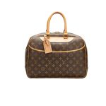 Louis Vuitton Monogram Deauville Boston Brown 28Cm M42228