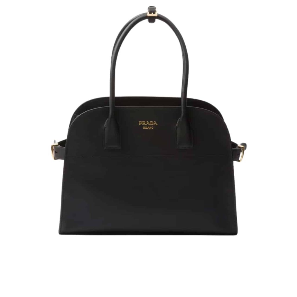 Prada Medium Leather Tote Bag Black 32Cm 1Bg538 2Cys F0002 V Ooo - Image 2