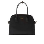 Prada Medium Leather Tote Bag Black 32Cm 1Bg538 2Cys F0002 V Ooo
