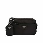 Prada Re-Nylon Shoulder Bag Black 1Bc167Rv44F0002Vb1M