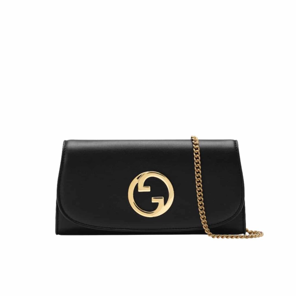 Gucci Blondie Continental Chain Wallet Black 21Cm ‎725215 Uxx0G 1000 - Image 2