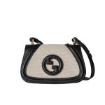 Gucci Blondie Mini Shoulder Bag Natural Black 22Cm 815700 Haakf 2546
