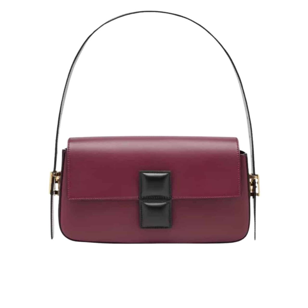 Fendi Baguette Bag Burgundy And Black 26cm 8br821apkof1nz9 - Image 2