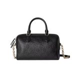Gucci Gg Emblem Small Top Handle Bag Black 22Cm