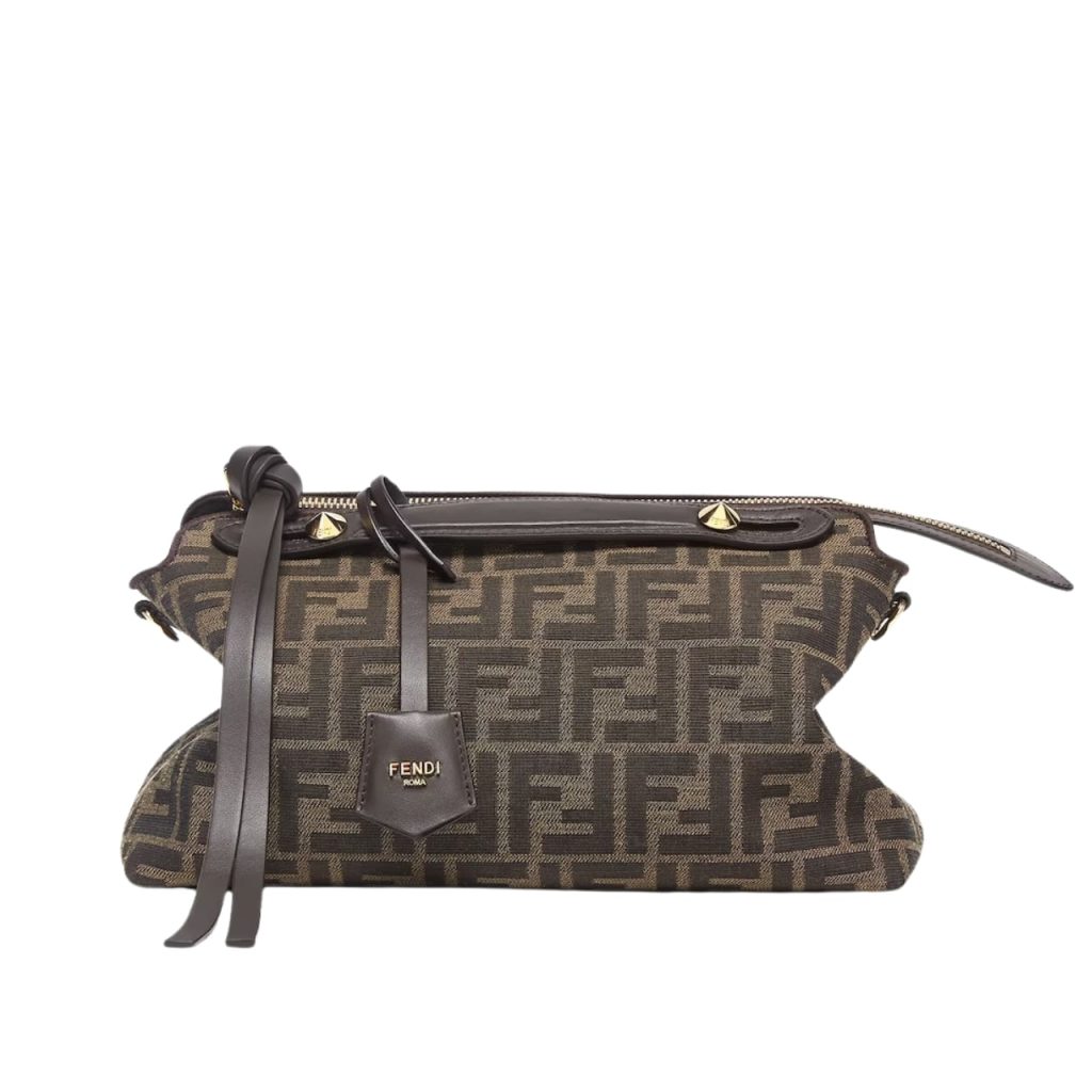 Fendi By The Way Soft Medium Brown Ff Jacquard Fabric Bag 27Cm 8Bl155Afpmf1Gl7 - Image 2