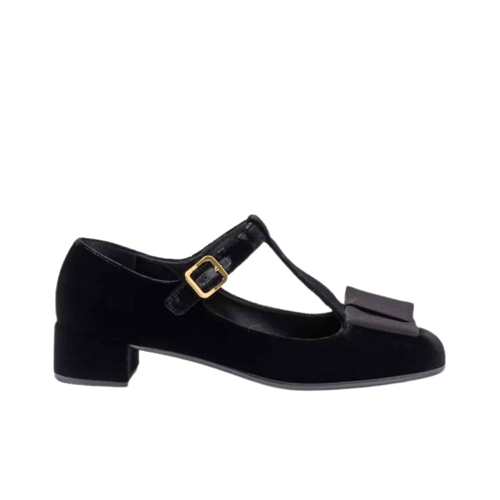 Prada Velvet Pumps Black 1I818N 068 F0002 F 035 - Image 2