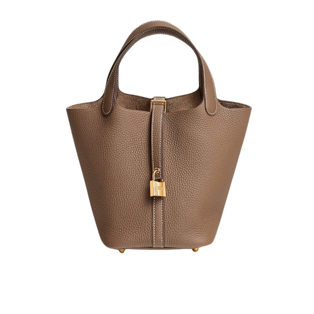 Hermes Picotin Lock 18 Bag Etoupe With Gold 18Cm H056289Cc18 - Image 2