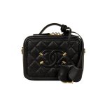 Chanel Small Vanity Case Ss22 Black 17Cm