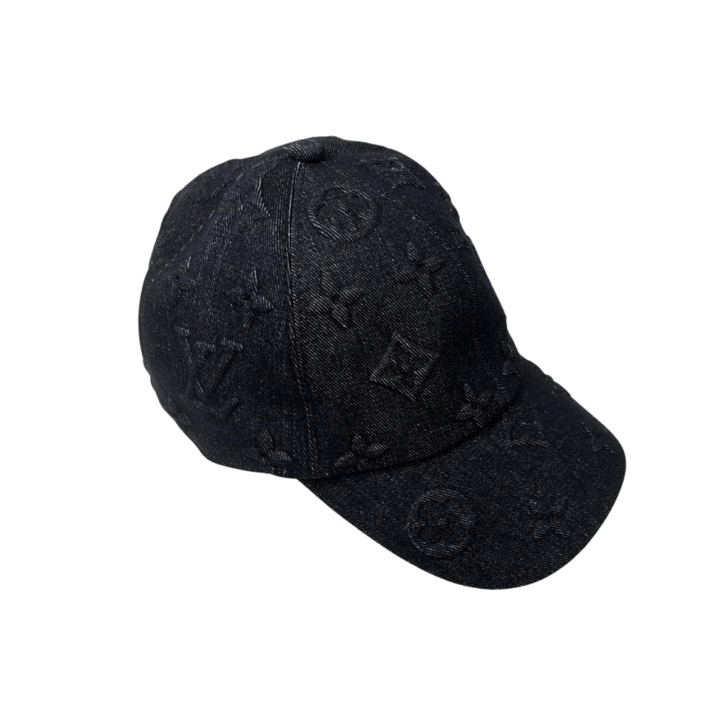 Louis Vuitton Monogram Denim Baseball Cap In Washed Black - Image 2
