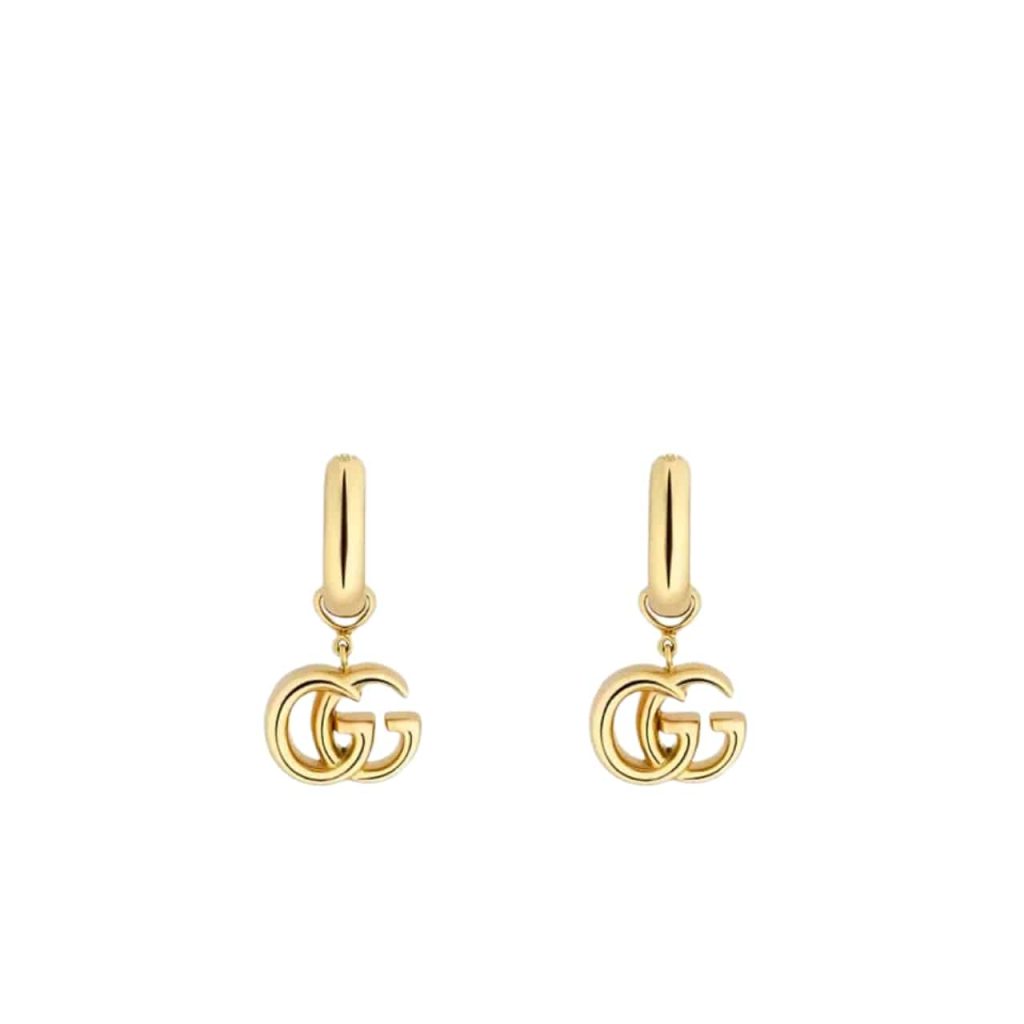 Gucci Gg Running Drop Earrings Gold - Image 2