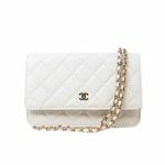 Chanel Wallet On Chain Woc White 19cm