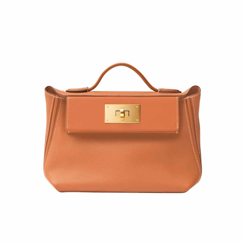 Hermès Kelly 24/24 Gold Hardware Evercolor Gold 21Cm - Image 2