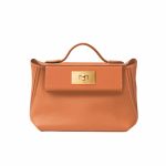 Hermès Kelly 24/24 Gold Hardware Evercolor Gold 21Cm