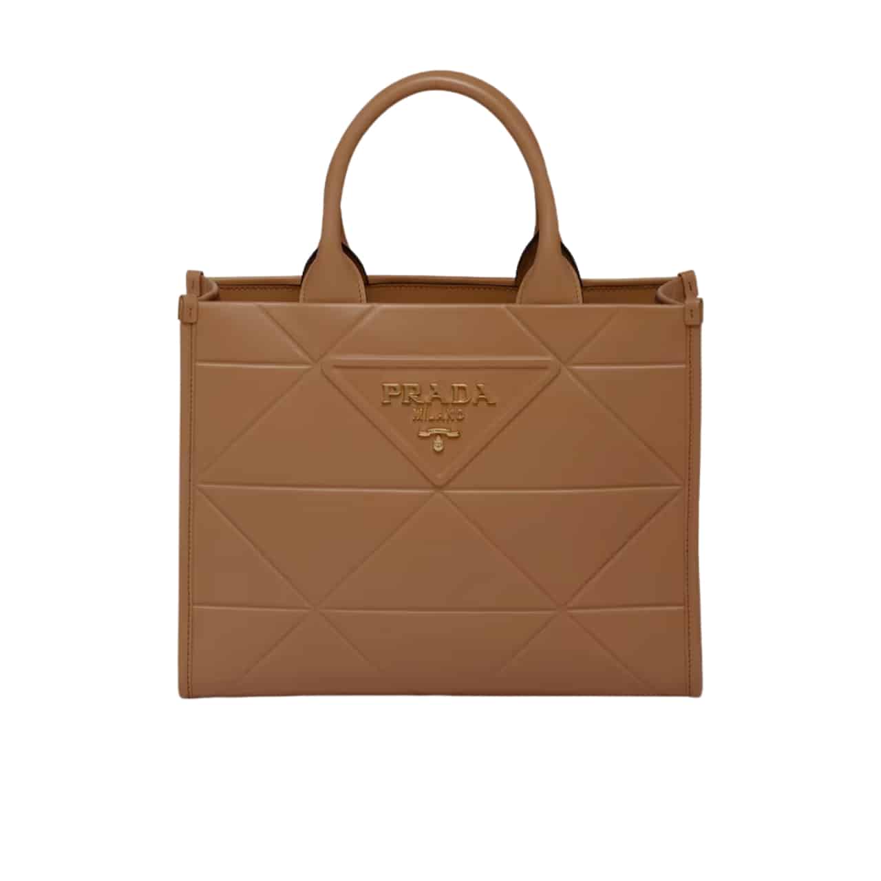 TBNB-76.jpg Prada Small Symbole Bag With Topstitching Caramel 28cm 1ba379 Ask F03oe V Oco - Image 1