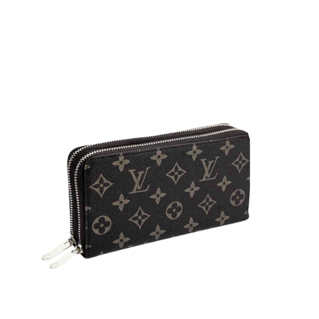 Louis Vuitton Long Double Zipper Wallet Monogram Black 19Cm - Image 2