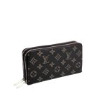 Louis Vuitton Long Double Zipper Wallet Monogram Black 19Cm