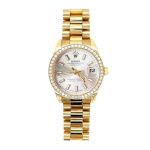 Rolex Lady Datejust White Dial Yellow Gold 28mm