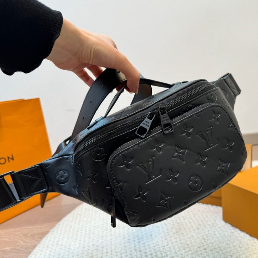 Louis Vuitton Rush Bumbag Monogram Shadow Black 30Cm M47058 - Image 3