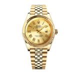 Rolex Datejust Roman Numeral Dial Gold In Yellow 41mm