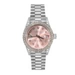 Rolex Datejust Diamond Bezel Oyster White Gold Pink 28mm