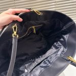 Prada Crochet And Leather Tote Bag Tan And Black 33Cm 1Bg499 2M2Q F0I55 V Goo - Image 8