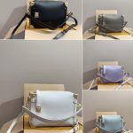 Louis Vuitton Side Trunk MM Grained Calf Leather Bleu Olympe 23Cm M25067 - Image 4