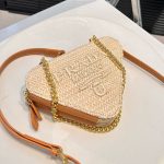 Prada Crochet Mini Pouch Natural 19cm 1NR015 2CXK F0018 - Image 4