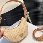 Prada Arqué Crochet Shoulder Bag Natural 22Cm 1Bc194 2M2T F0018 V Ouo - Image 5
