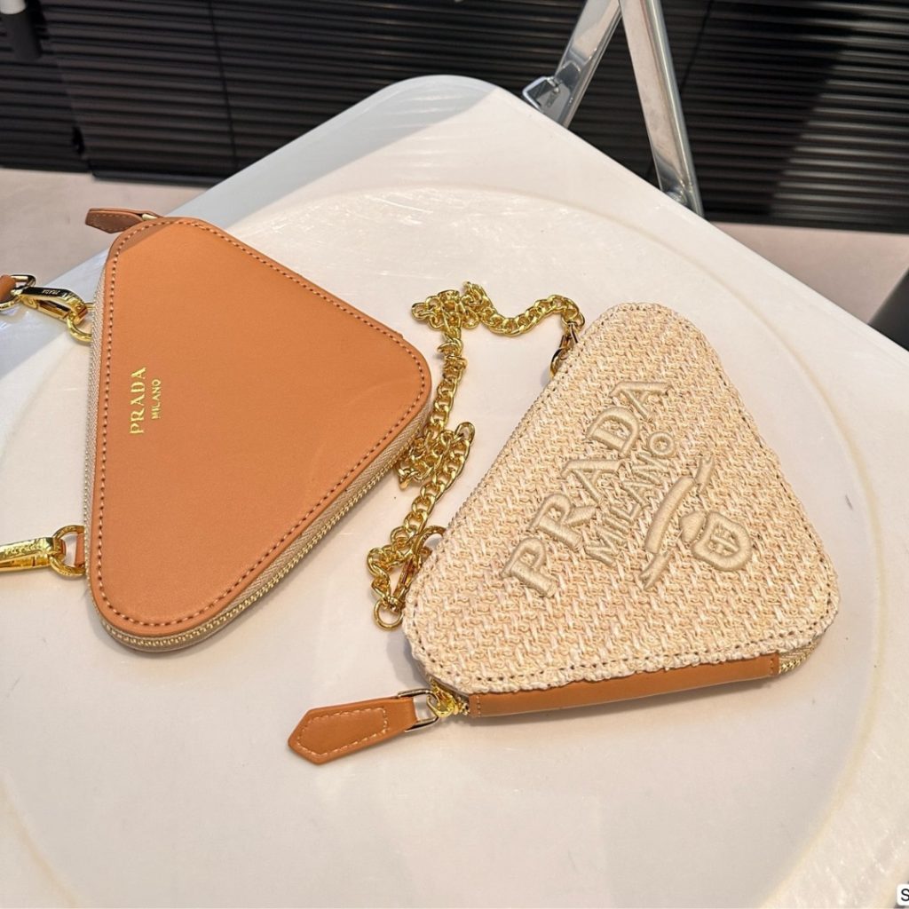 Prada Crochet Mini Pouch Natural 19cm 1NR015 2CXK F0018 - Image 5