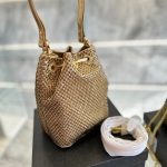 Prada Embellished Satin Pouch Platinum Color 20Cm 1Nr016 2Awl F0522 - Image 5